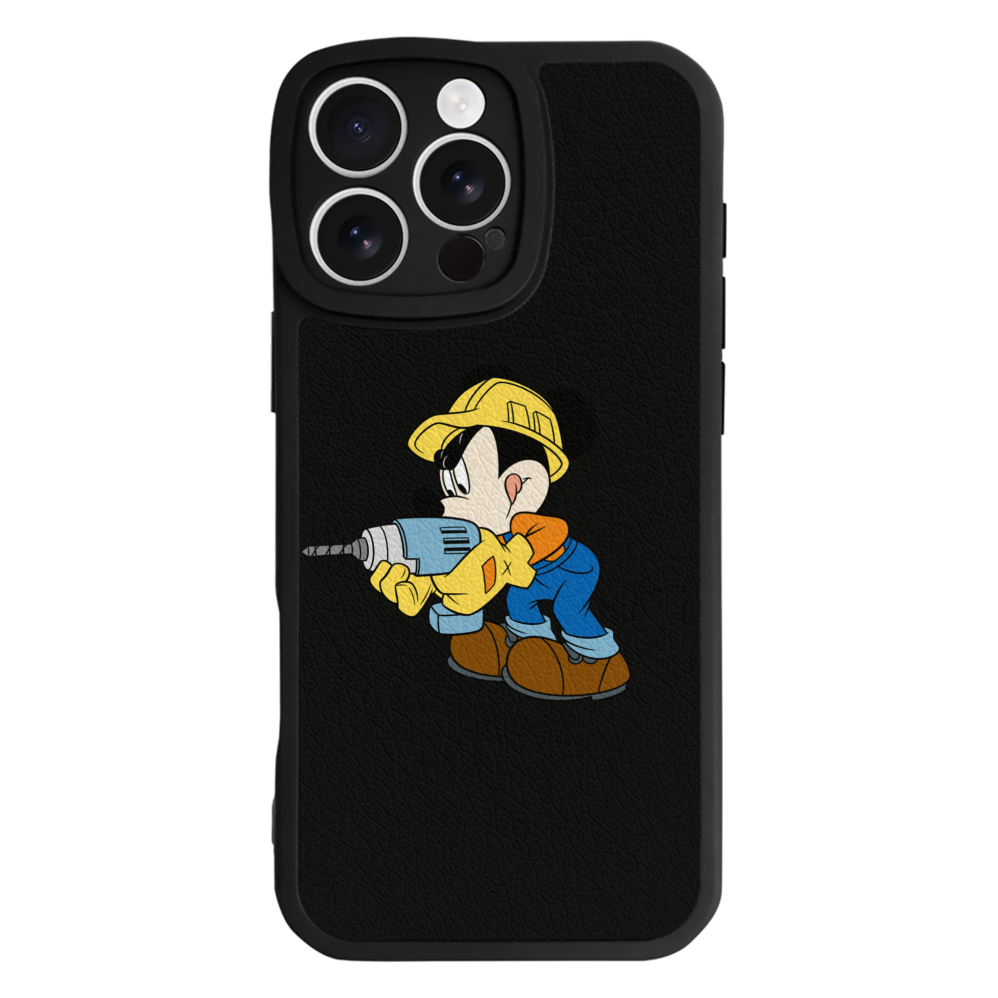 （画像用） ミッキーマウス Mickey Mouse 【iPhone 16シリーズ対応】シリコンスマホケース（レザー調） 材質：シリコン